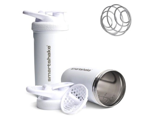 Шейкер спортивний SmartShake Reforce Stainless Steel 30oz/900ml White (11150203) Шейкер спортивний SmartShake Reforce Stainless Steel 30oz/900ml White (11150203)