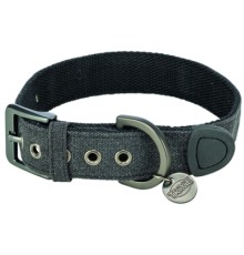 Нашийник для тварин Trixie CityStyle екстраширокий S–M 30–37 см 25 мм чорний (4053032681774)