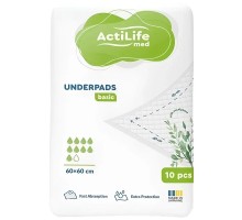 Пелюшки для малюків ActiLife Med Basic 60 х 60, 10 шт (4820174981419)