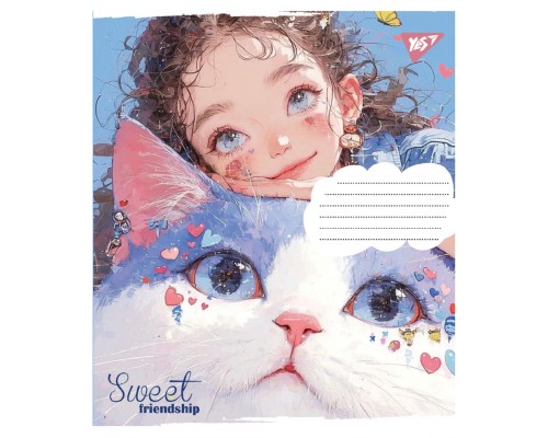 Зошит Yes Sweet Friendship А5 12 аркушів лінія (767862)