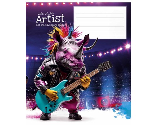 Зошит Школярик Cool adventures 18 аркушів лінія (018-3413L)