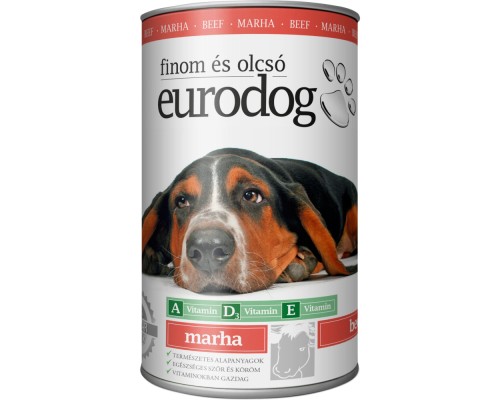 Консерви для собак EuroDog Beef 1.24 кг (5999886848002)