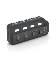 Концентратор Voltronic USB 3.0 to 4xUSB 0.6m with switches (YT-3H4S/2TB)