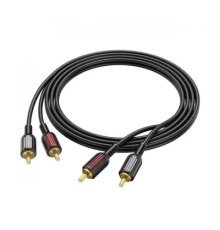 Кабель мультимедійний 2xRCA M to 2xRCA M 1.5m black BOROFONE (Borofone BL13)