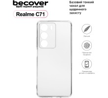 Чохол до мобільного телефона BeCover Silicone Realme C71 Transparent (713780)