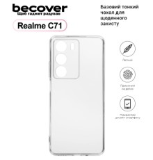 Чохол до мобільного телефона BeCover Silicone Realme C71 Transparent (713780)