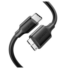 Дата кабель USB-C 3.1 to Micro USB 3.0 1.0m 3A US312 black Ugreen (20103)