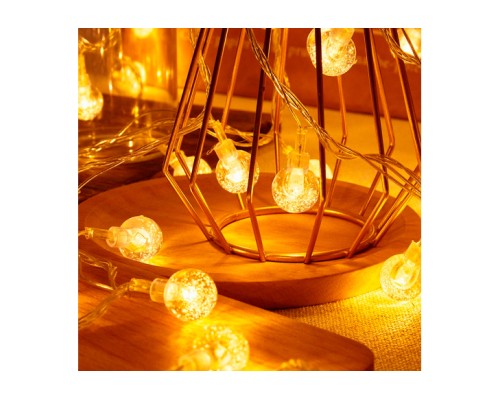 Гірлянда Voltronic Кульки прозорі, 80 шт, 10 м., прозора, 220V (GarlBall-10mTr)