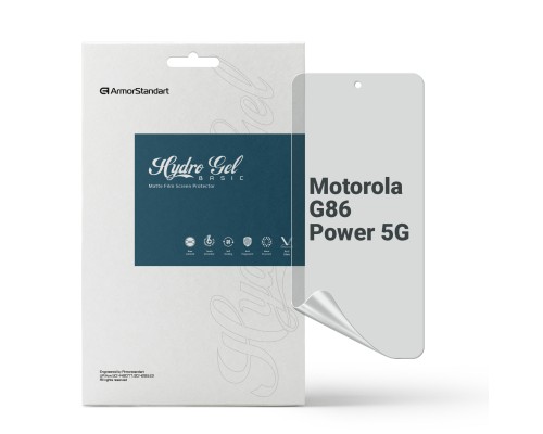 Плівка захисна Armorstandart hydrogel Matte Motorola G86 Power 5G (ARM86582)