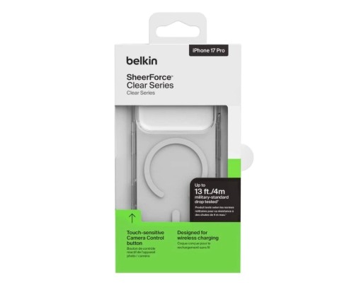 Чохол до мобільного телефона Belkin Magnetic Protective Clear iPhone 17 Pro (MSA031HQCL)