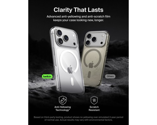 Чохол до мобільного телефона Belkin Magnetic Protective Clear iPhone 17 Pro (MSA031HQCL)