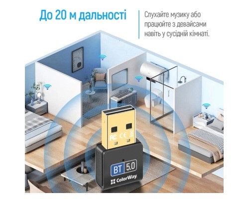 Bluetooth-адаптер ColorWay Bluetooth BT 5.0 (CW-AD-BT50)