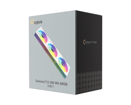 Кулер до корпусу OCYPUS GAMMA F12 UNI WH ARG (GAMMA-F12-WH3AM00U-GL)