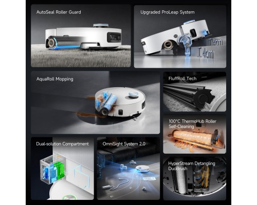 Пилосос Dreame Aqua 10 Ultra Roller Complete White (RLH71DE-1-wh)