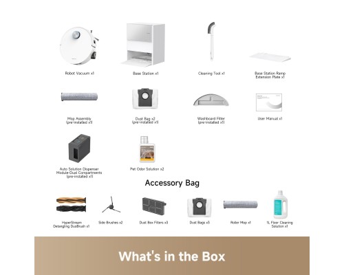 Пилосос Dreame Aqua 10 Ultra Roller Complete White (RLH71DE-1-wh)