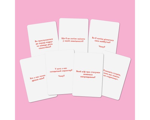 Настільна гра 18+ Orner Розмовна гра Розкажи мені все! Girl’s edition (укр.) (1928)