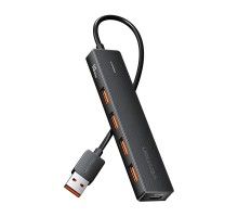 Концентратор USB to USB 3.2 Gen 2 Type-A x 4/USB-C 10G Hub 0.15M Black VENTION (CHOBB)