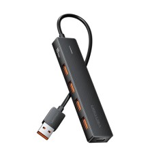 Концентратор USB to USB 3.2 Gen 2 Type-A x 4/USB-C 10G Hub 0.15M Black VENTION (CHOBB)