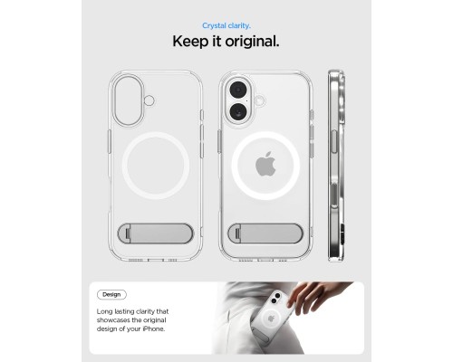 Чохол до мобільного телефона Spigen Ultra Hybrid S MagFit iPhone 17 Clear White (ACS09981)