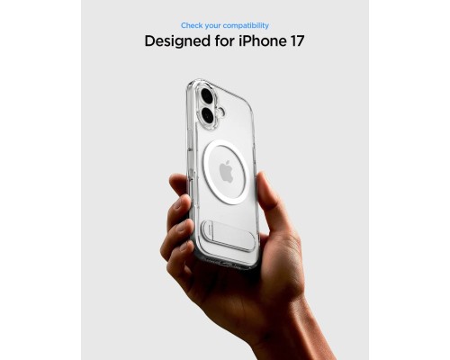 Чохол до мобільного телефона Spigen Ultra Hybrid S MagFit iPhone 17 Clear White (ACS09981)