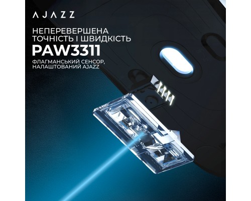 Мишка Ajazz AJ139 V2 MC Wireless/Bluetooth/USB Pink (AJ139-V2-MC-Pink)