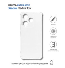Чохол до мобільного телефона BeCover Anti-Shock Xiaomi Redmi 13x Clear (714707)