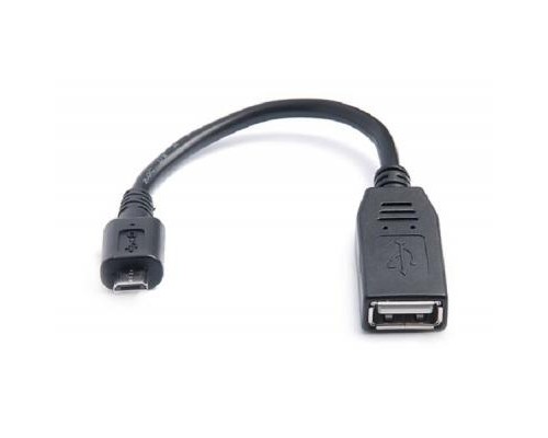 Дата кабель OTG USB 2.0 AF to Micro 5P 0.1m REAL-EL (EL123500014)
