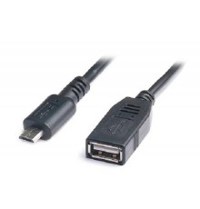 Дата кабель OTG USB 2.0 AF to Micro 5P 0.1m REAL-EL (EL123500014)