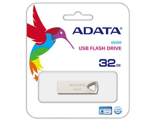 USB флеш накопичувач ADATA 32GB UV210 Metal Silver USB 2.0 (AUV210-32G-RGD) 