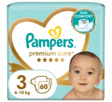 Підгузки Pampers Premium Care Midi Розмір 3 (6-10кг), 60 (4015400274780)