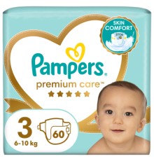 Підгузки Pampers Premium Care Midi Розмір 3 (6-10кг), 60 (4015400274780)