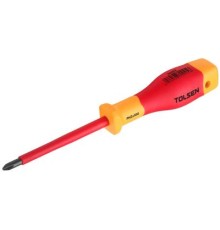 Викрутка Tolsen Premium діелектрична VDE хрестова PH 1х80 мм (V30401)