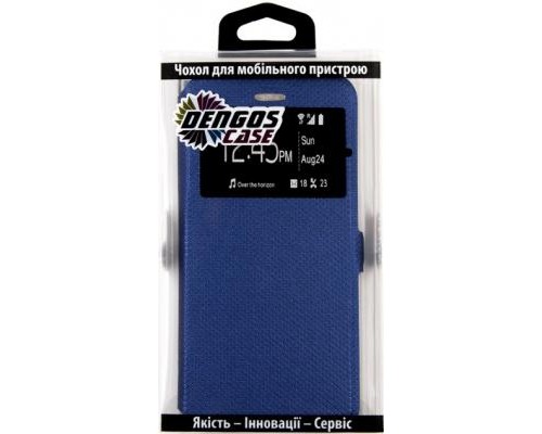 Чохол до мобільного телефона Dengos Flipp-Book Call ID Samsung Galaxy М11, blue (DG-SL-BK-260) (DG-SL-BK-260)
