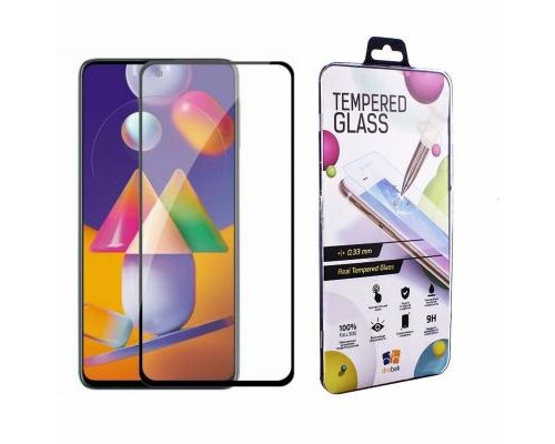 Скло захисне Drobak Samsung Galaxy M31s (Black) (222297) (222297)