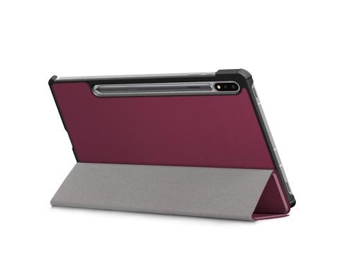 Чохол до планшета BeCover Smart Case Samsung Galaxy Tab S7 (SM-T875)/S8 (SM-X700/SM-X706) Red Wine (705224)