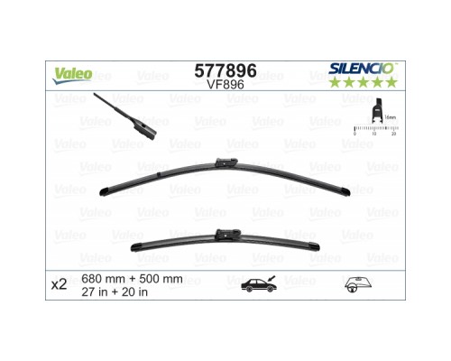 Щітка склоочисника Valeo 577896