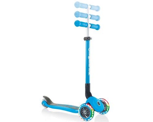 Самокат Globber Primo Foldable Lights Led блакитний (432-101-2)