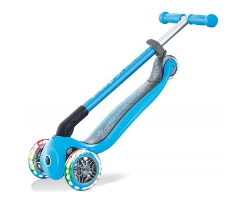 Самокат Globber Primo Foldable Lights Led блакитний (432-101-2)