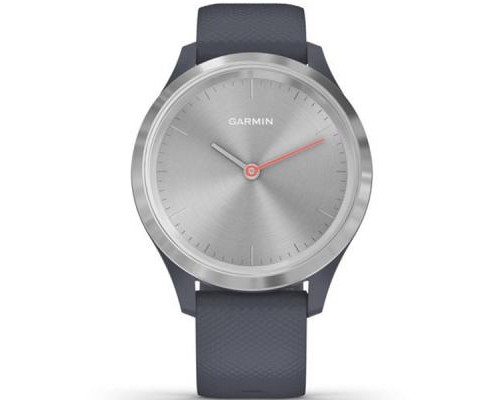 Смарт-годинник Garmin vivomove 3S, Silver, Granite Blue, Silicone (010-02238-20)