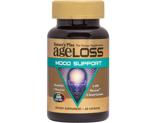 Амінокислота Natures Plus Комплекс для підтримки настрою, AgeLoss Mood Support, Nature (NTP8022) Амінокислота Natures Plus Комплекс для підтримки настрою, AgeLoss Mood Support, Nature (NTP8022)