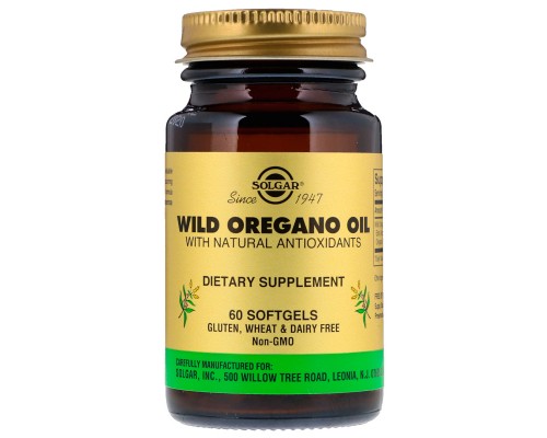 Трави Solgar Масло Орегано з натуральними Антиоксидантами, Wild Oregano O (SOL-02029)