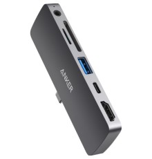 Концентратор Anker PowerExpand Direct 6-in-1 USB-C PD Media Hub (Gray) (A83620A1)
