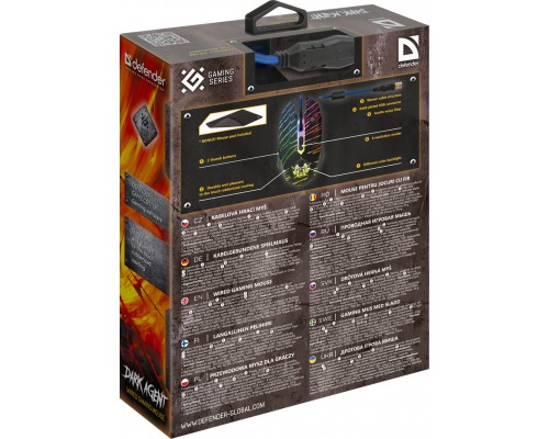 Мишка Defender Dark Agent GM-590L USB Black (52590)