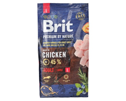Сухий корм для собак Brit Premium Dog Adult L 8 кг (8595602526451)