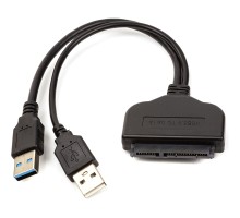 Перехідник 2*USB 3.0 to SATA III, 15 cm PowerPlant (CA913138)