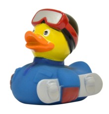 Іграшка для ванної Funny Ducks Качка Сноубордер (L1952)
