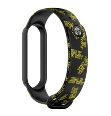 Ремінець до фітнес браслета Armorstandart This is the Way для Xiaomi Mi Band 7/6/5 Dark Lord plea Blac (ARM59263)