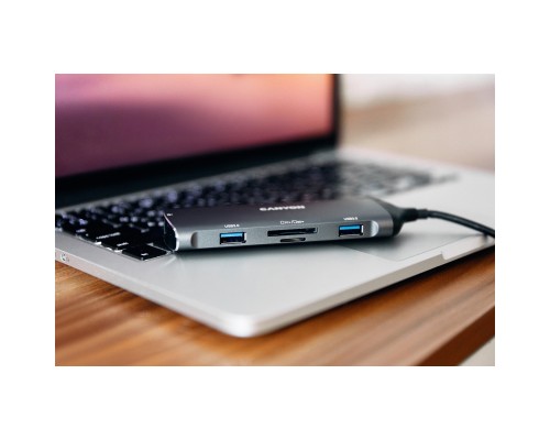 Порт-реплікатор Canyon 8-in-1 USB-C (CNS-TDS15)