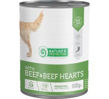 Консерви для собак Nature's Protection with Beef&Beef Hearts 800 г (KIK45603)