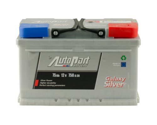 Акумулятор автомобільний AutoPart 75 Ah/12V sb Galaxy Silver (ARL075-GAL0)